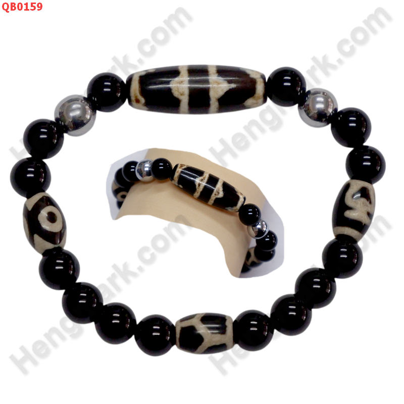 QB0159 สร้อยข้อมือหินทิเบต ลายเขี้ยวเสือคู่ ลายหินเก่า ราคา 499 บาท http://ww2.hengmark.com/view_product/QB0159.htm