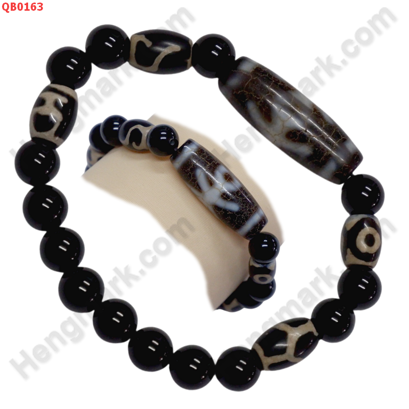 QB0163 สร้อยข้อมือหินทิเบต ลายผู้สูงศักดิ์  ลายหินเก่า ราคา 499 บาท http://ww2.hengmark.com/view_product/QB0163.htm
