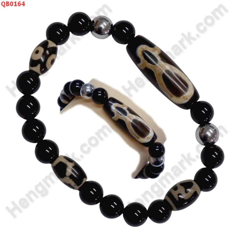 QB0164 สร้อยข้อมือหินทิเบต ลายไฉ่ซิงเอี๊ย  ลายหินเก่า ราคา 499 บาท http://ww2.hengmark.com/view_product/QB0164.htm