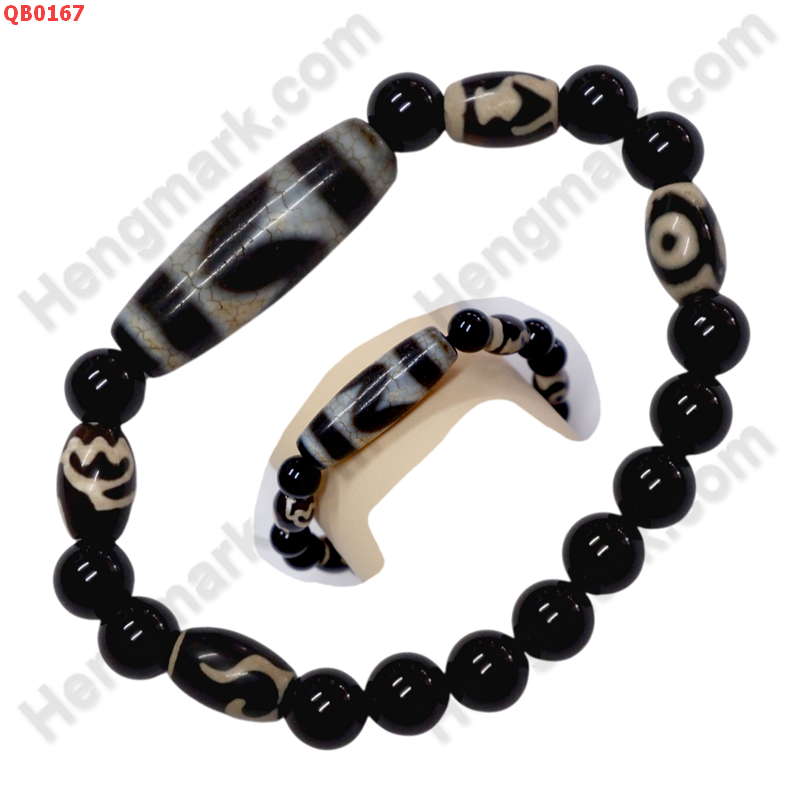 QB0167 สร้อยข้อมือหินทิเบต ลายเขี้ยวเสือ ลายหินเก่า ราคา 499 บาท http://ww2.hengmark.com/view_product/QB0167.htm