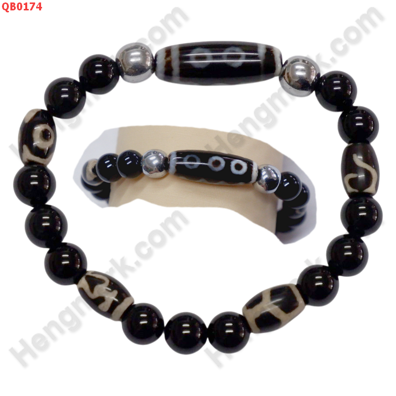 QB0174 สร้อยข้อมือหินทิเบต ลาย 5 ตา ลายลึก ราคา 479 บาท http://ww2.hengmark.com/view_product/QB0174.htm