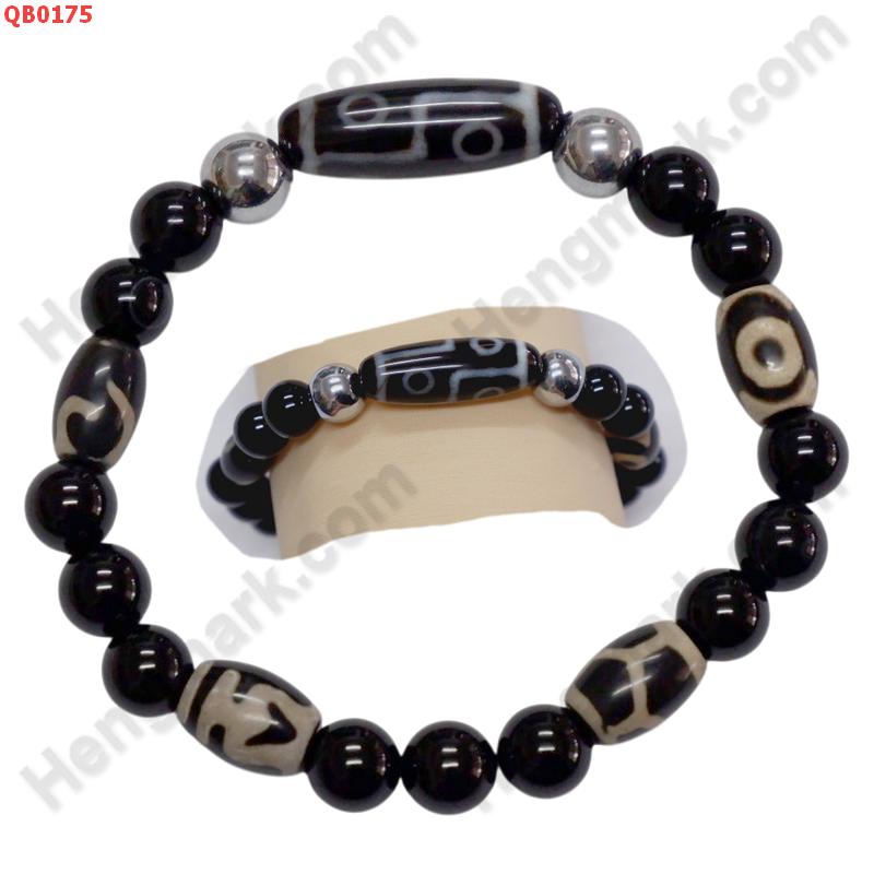 QB0175 สร้อยข้อมือหินทิเบต ลาย 6 ตา ลายลึก ราคา 479 บาท http://ww2.hengmark.com/view_product/QB0175.htm