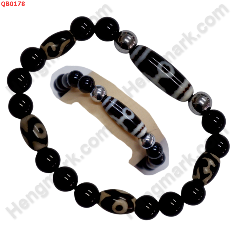 QB0178 สร้อยข้อมือหินทิเบต ลายผู้สูงศักดิ์ ลายลึก ราคา 479 บาท http://ww2.hengmark.com/view_product/QB0178.htm