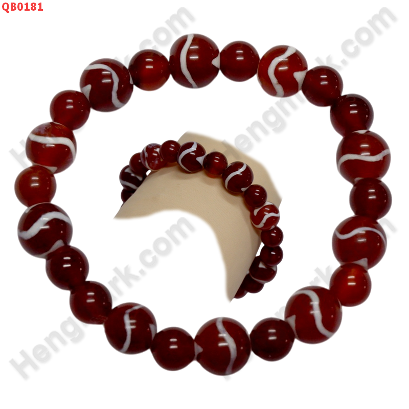 QB0181 สร้อยข้อมือหินทิเบต ลายคลื่น 10 เม็ด ราคา 499 บาท http://ww2.hengmark.com/view_product/QB0181.htm