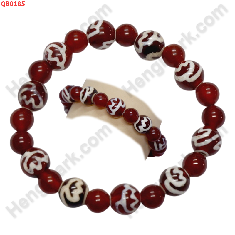 QB0185 สร้อยข้อมือหินทิเบต ลายดอกบัว 10 เม็ด ราคา 499 บาท http://ww2.hengmark.com/view_product/QB0185.htm