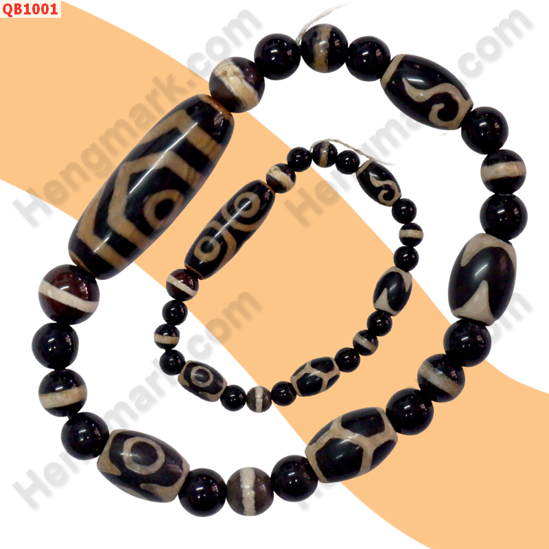 QB1001 สร้อยข้อมือหินทิเบต 3 ตา +4 ลาย ราคา 499 บาท http://ww2.hengmark.com/view_product/QB1001.htm