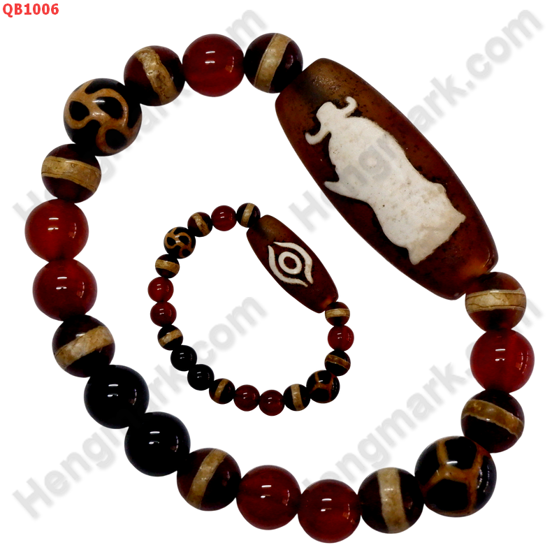 QB1006 สร้อยข้อมือหินทิเบต ไฉ่ซิงเอี๊ย +หมอยา+ 2 ลาย ราคา 599 บาท http://ww2.hengmark.com/view_product/QB1006.htm