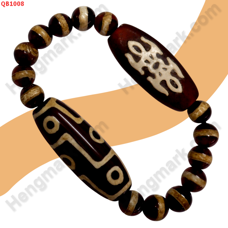 QB1008 สร้อยข้อมือหินทิเบต 9 ตา+ตามังกร ราคา 799 บาท http://ww2.hengmark.com/view_product/QB1008.htm