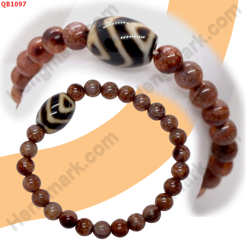 QB1097 สร้อยข้อมือ DZI ลายภูเขา ราคา 299 บาท http://ww2.hengmark.com/view_product/QB1097.htm