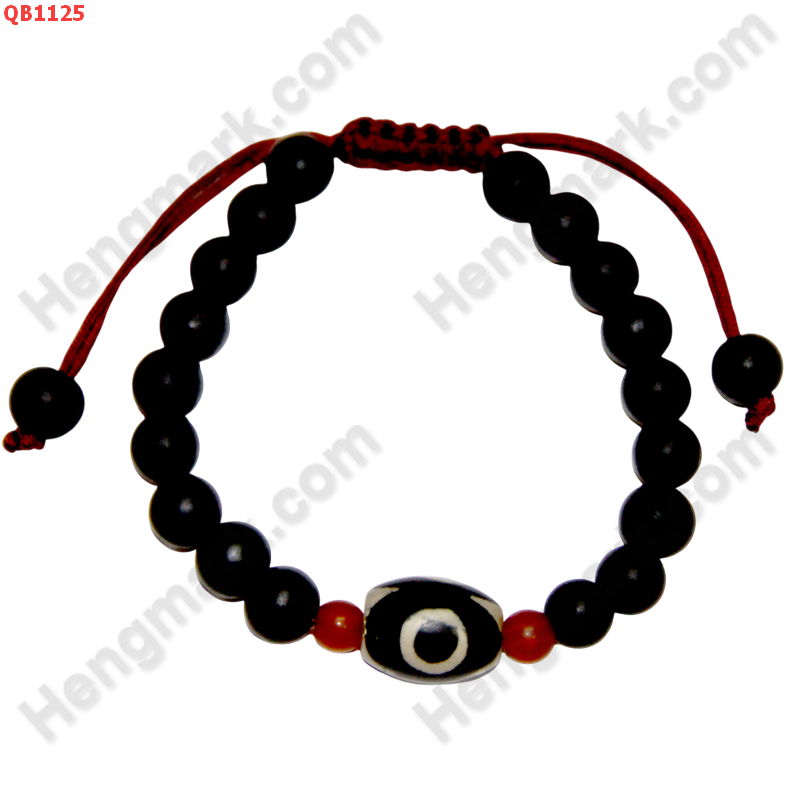 QB1125 สร้อยข้อมือหินDZI 3 ตา ราคา 199 บาท http://ww2.hengmark.com/view_product/QB1125.htm