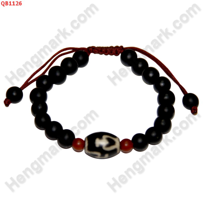 QB1126 สร้อยข้อมือหินDZI แก้ววิเศษ ราคา 199 บาท http://ww2.hengmark.com/view_product/QB1126.htm