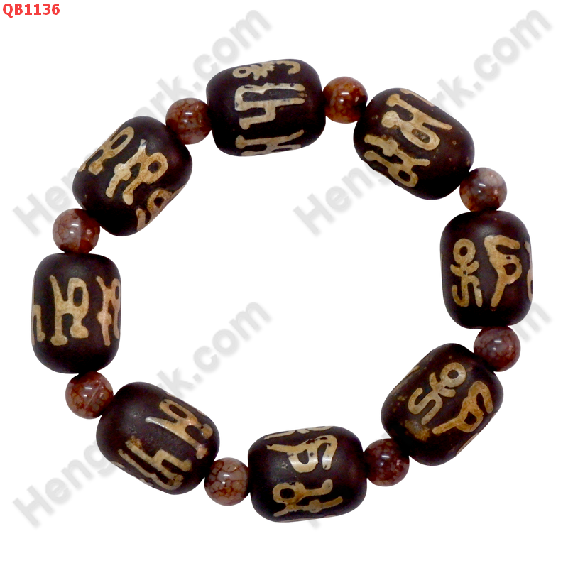 QB1136 สร้อยข้อมือหินDZI คาถาทิเบต ราคา 799 บาท http://ww2.hengmark.com/view_product/QB1136.htm