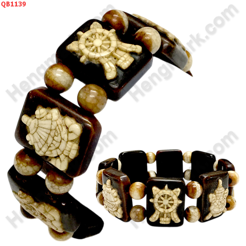 QB1139 หิน DZI สัญลักษณ์มงคล 8 อย่าง ราคา 2500 บาท http://ww2.hengmark.com/view_product/QB1139.htm