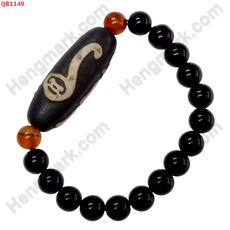 QB1149 สร้อยข้อมือหิน DZI ลายหรูยี่+คาถาทิเบต ราคา 349 บาท http://ww2.hengmark.com/view_product/QB1149.htm