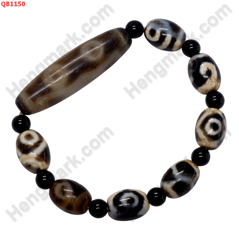 QB1150 สร้อยข้อมือหิน DZI ลาย 2 ตา หัวใจ ราคา 1299 บาท http://ww2.hengmark.com/view_product/QB1150.htm