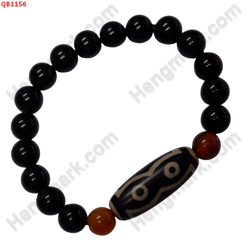QB1156 สร้อยข้อมือหิน DZI ลาย 7 ตา ราคา 299 บาท http://ww2.hengmark.com/view_product/QB1156.htm