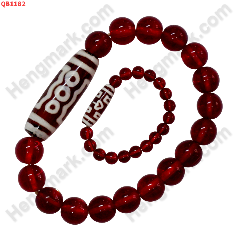 QB1182 สร้อยข้อมือ DZI 3 ตาใบโพธิ์ ราคา 249 บาท http://ww2.hengmark.com/view_product/QB1182.htm