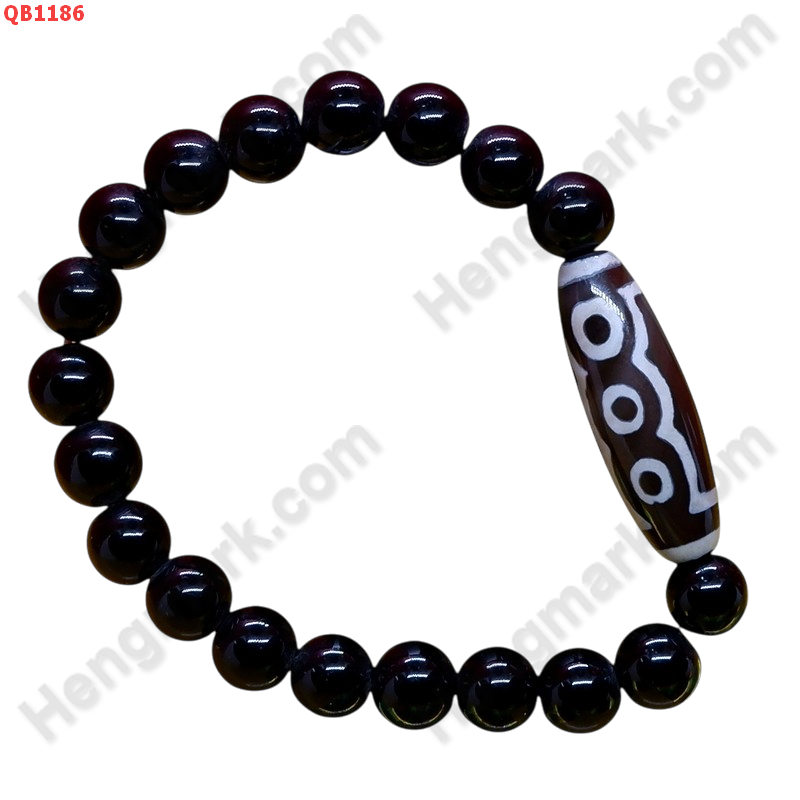 QB1186 สร้อยข้อมือ DZI 5 ตา ราคา 289 บาท http://ww2.hengmark.com/view_product/QB1186.htm