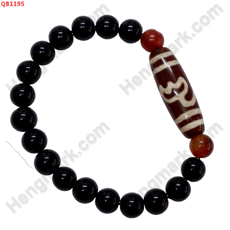 QB1195 สร้อยข้อมือ DZI ลายดอกบัว ราคา 299 บาท http://ww2.hengmark.com/view_product/QB1195.htm