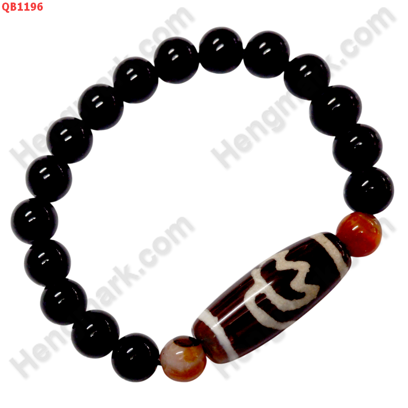 QB1196 สร้อยข้อมือ DZI ลายดอกบัว ราคา 299 บาท http://ww2.hengmark.com/view_product/QB1196.htm