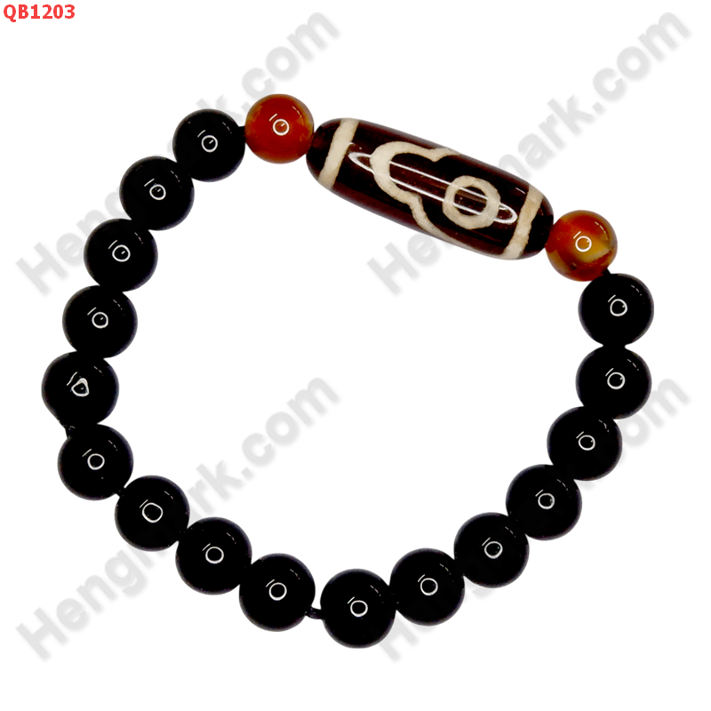 QB1203 สร้อยข้อมือ DZI 2 ตาภูเขา ราคา 249 บาท http://ww2.hengmark.com/view_product/QB1203.htm