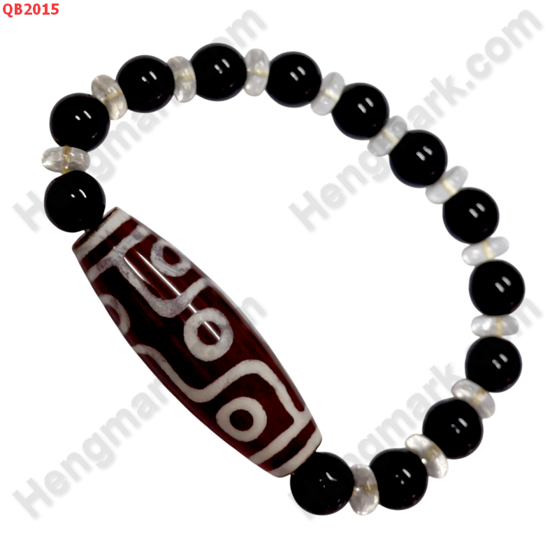 QB2015 สร้อยข้อมือหินDZI 9 ตา ราคา 299 บาท http://ww2.hengmark.com/view_product/QB2015.htm