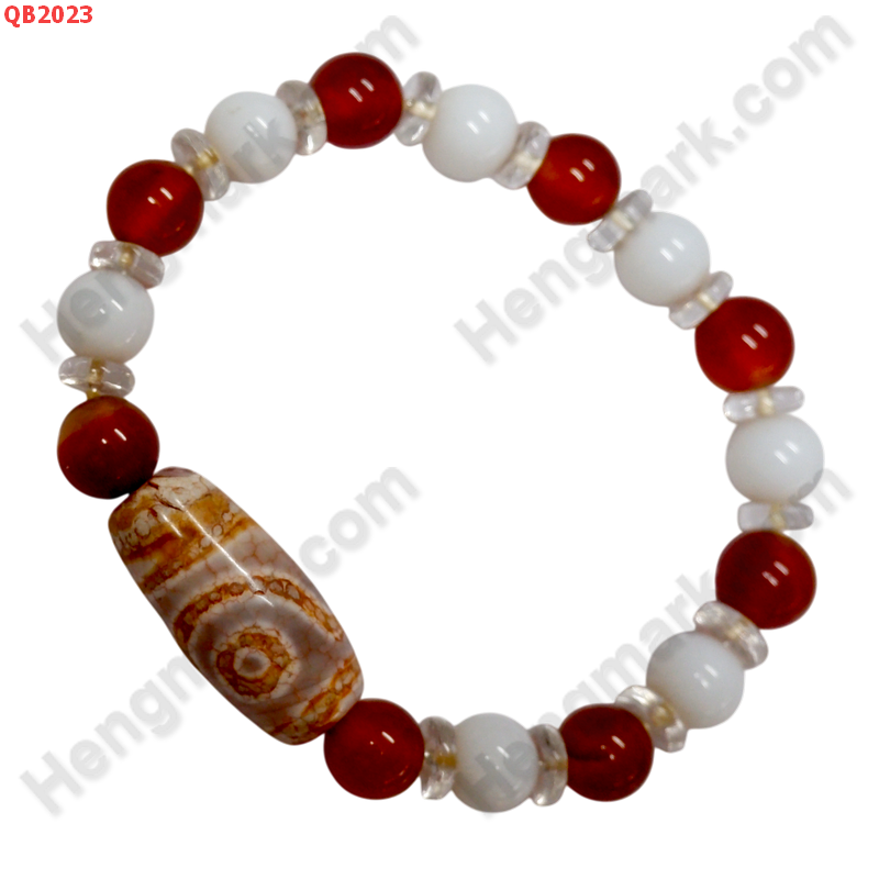 QB2023 สร้อยข้อมือหินDZI 2 ตา ราคา 249 บาท http://ww2.hengmark.com/view_product/QB2023.htm