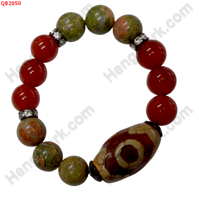 QB2050 สร้อยข้อมือหินDZI 3 ตา ราคา 499 บาท http://ww2.hengmark.com/view_product/QB2050.htm
