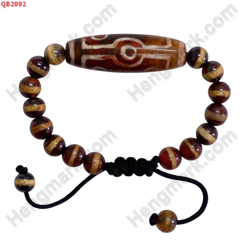 QB2092 สร้อยข้อมือหินทิเบตDZI 7 ตาและหมอยา ราคา 499 บาท http://ww2.hengmark.com/view_product/QB2092.htm