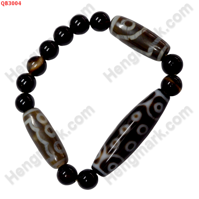QB3004 สร้อยข้อมือหินDZI  21 ตา ราคา 1199 บาท http://ww2.hengmark.com/view_product/QB3004.htm