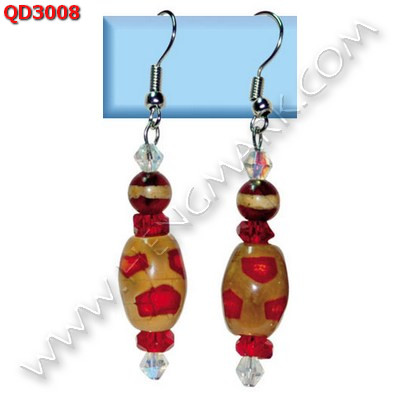 QD3008 ต่างหูหินทิเบต ราคา 259 บาท http://ww2.hengmark.com/view_product/QD3008.htm