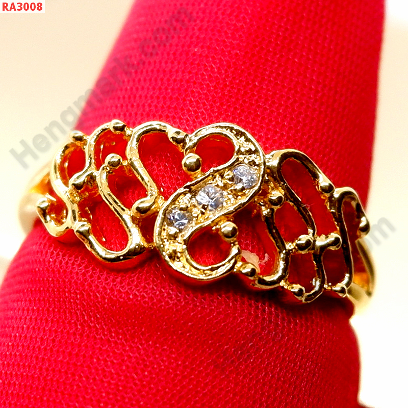 RA3008 แหวนสวยไม่ลอกไม่ดำ ราคา 199 บาท http://ww2.hengmark.com/view_product/RA3008.htm