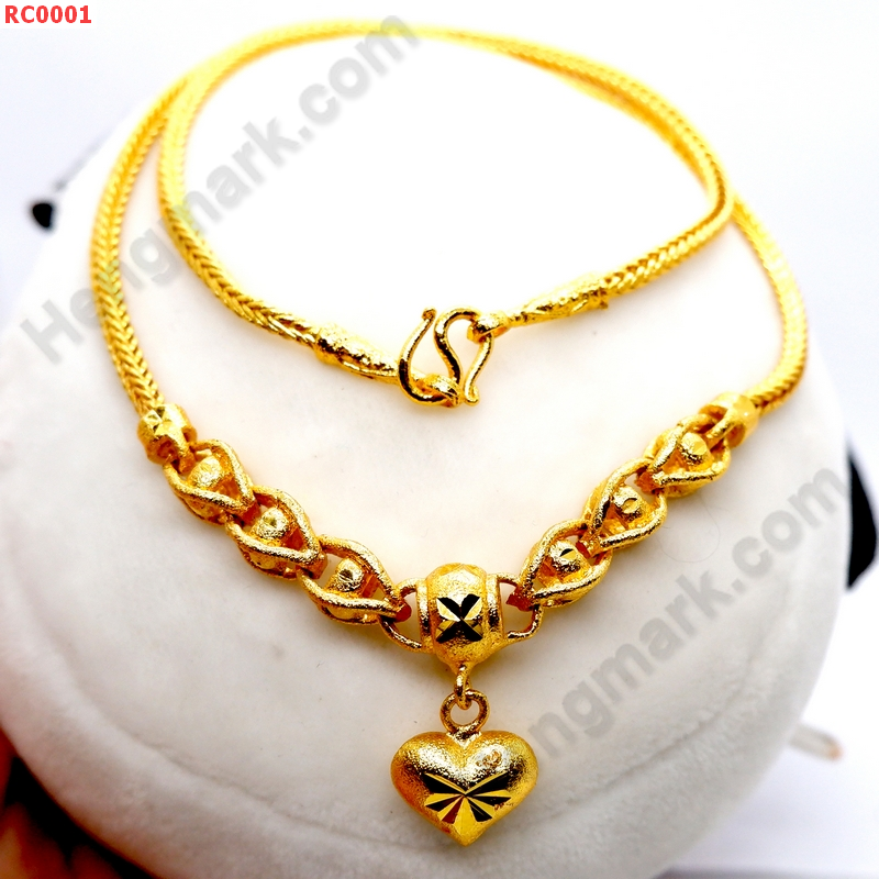 RC0001 สร้อยคอทองเคลือบแก้ว จี้ห้วใจ ราคา 499 บาท http://ww2.hengmark.com/view_product/RC0001.htm