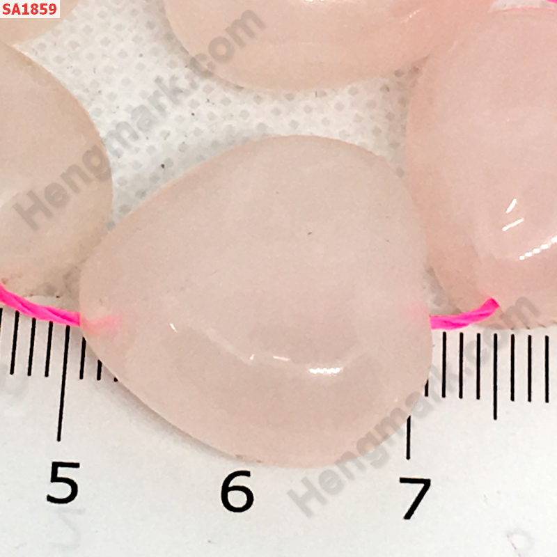 SA1859 โรสควอตซ์ (Rose Quartz) รูปหัวใจ ราคา 100 บาท http://ww2.hengmark.com/view_product/SA1859.htm