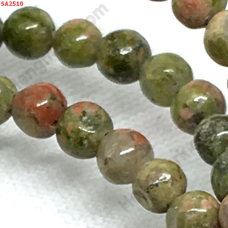 SA2510 ยูนาไค้ท์ (Unakite) เส้นละ ราคา 200 บาท http://ww2.hengmark.com/view_product/SA2510.htm