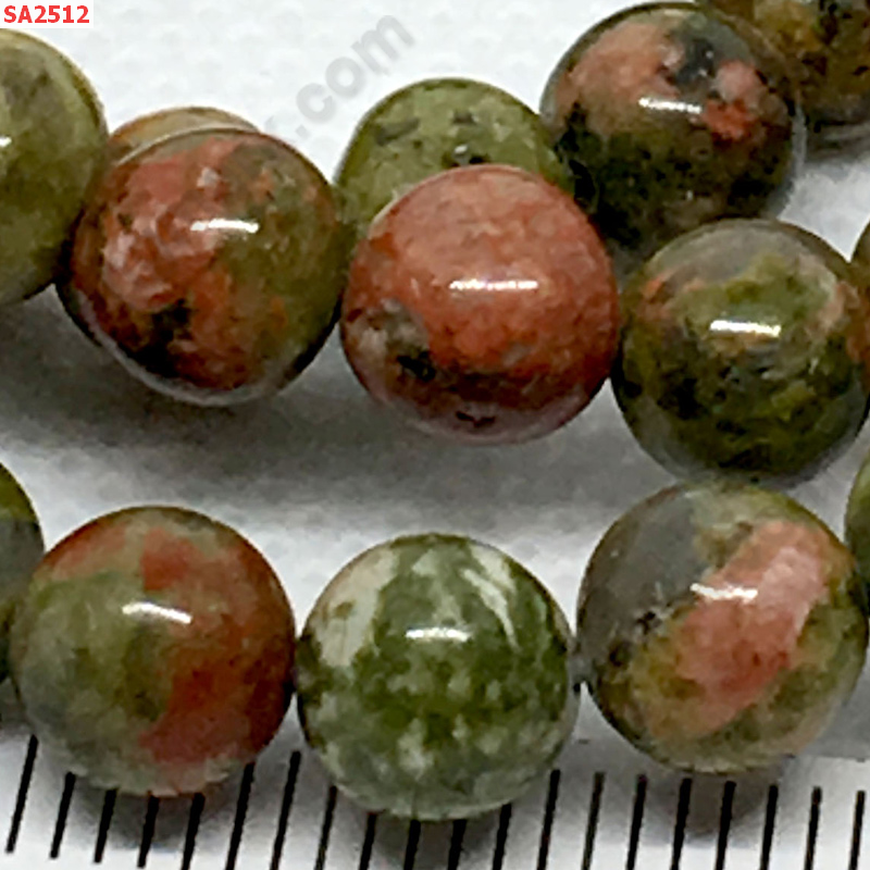 SA2512 ยูนาไค้ท์ (Unakite) เม็ดละ ราคา 5 บาท http://ww2.hengmark.com/view_product/SA2512.htm