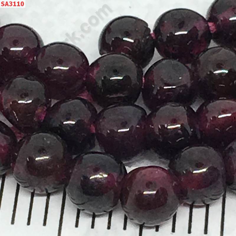 SA3110 โกเมน (Garnet) เส้นละ ราคา 250 บาท http://ww2.hengmark.com/view_product/SA3110.htm