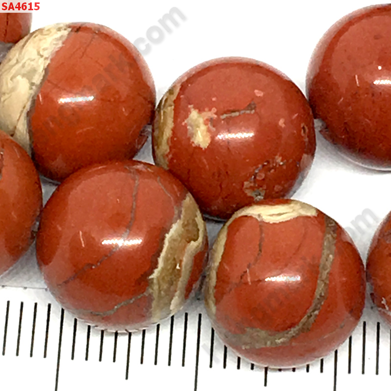 SA4615 หินเรดแจ๊สเปอร์ 12 มม. ราคา 20 บาท http://ww2.hengmark.com/view_product/SA4615.htm
