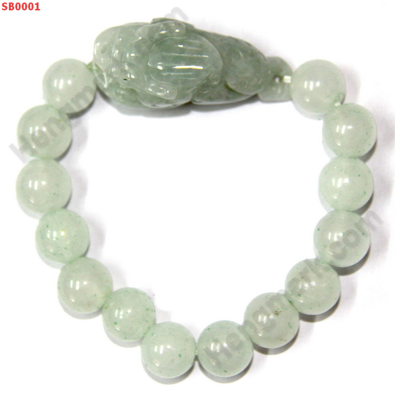 SB0001 สร้อยข้อมือคางคกสวรรค์หยกขาวเขียว ราคา 399 บาท http://ww2.hengmark.com/view_product/SB0001.htm