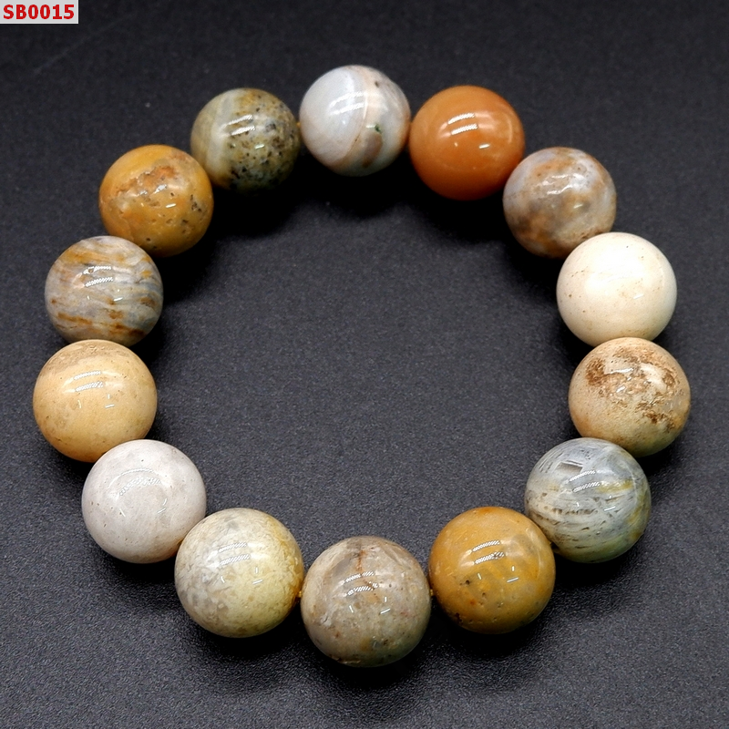 SB0015 สร้อยข้อมือหินโอเชี่ยนแจ๊สเปอร์ ราคา 420 บาท http://ww2.hengmark.com/view_product/SB0015.htm