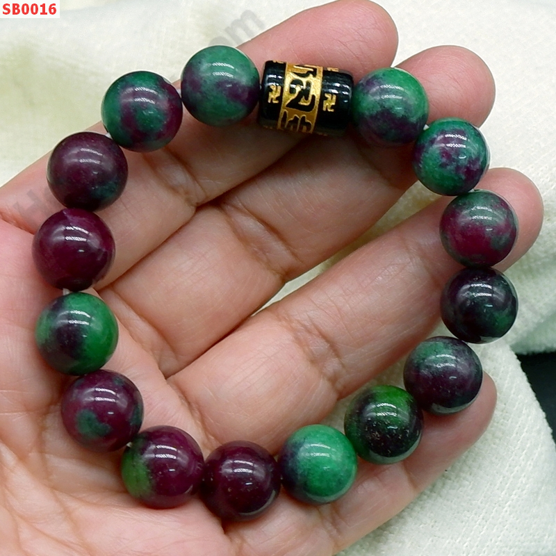 SB0016 สร้อยข้อมือรูบี้อินซอยไซท์+คาถาทิเบต ราคา 329 บาท http://ww2.hengmark.com/view_product/SB0016.htm