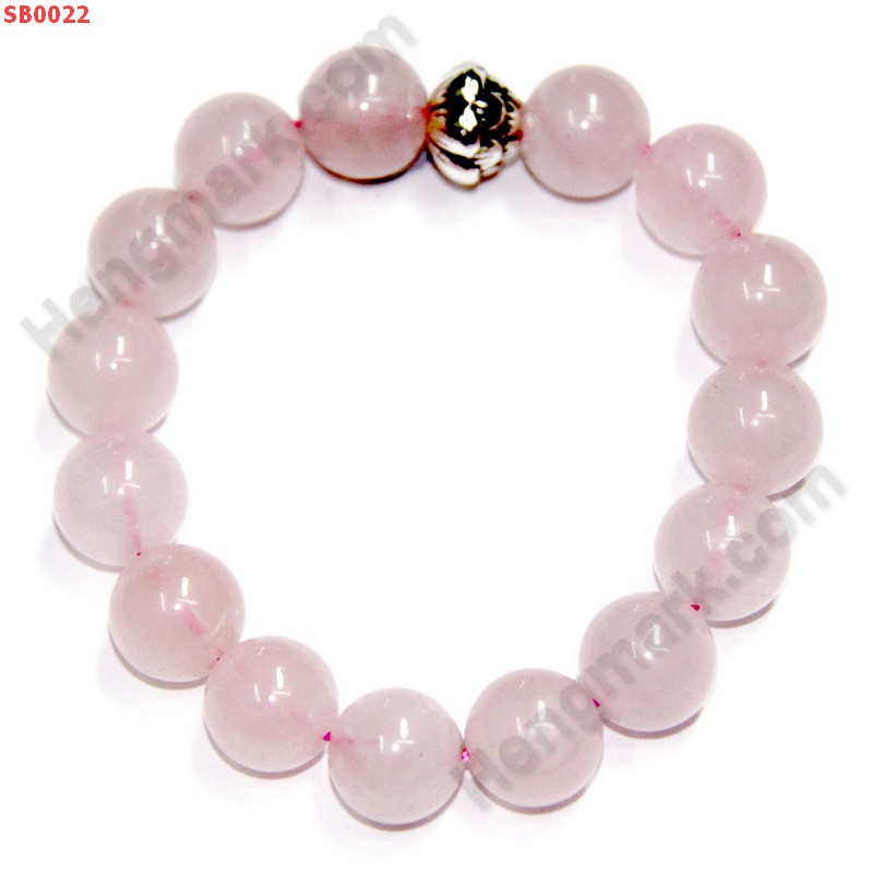 SB0022 สร้อยข้อมือโรสควอตซ์ ราคา 350 บาท http://ww2.hengmark.com/view_product/SB0022.htm