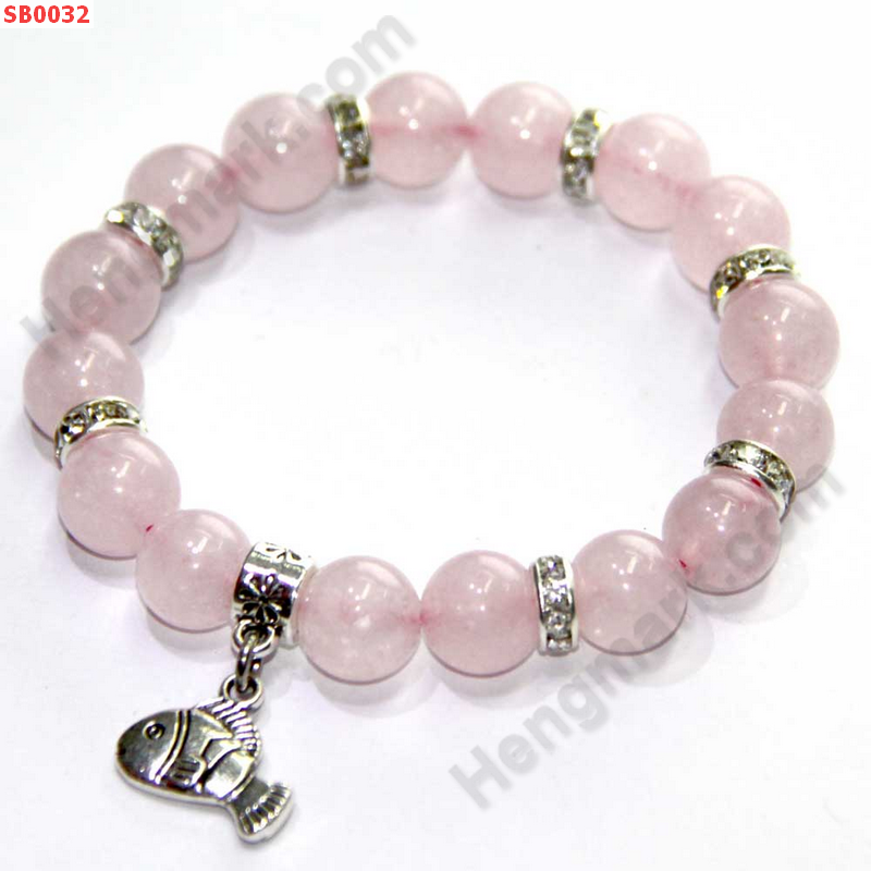 SB0032 สร้อยข้อมือโรสควอตซ์ ราคา 409 บาท http://ww2.hengmark.com/view_product/SB0032.htm