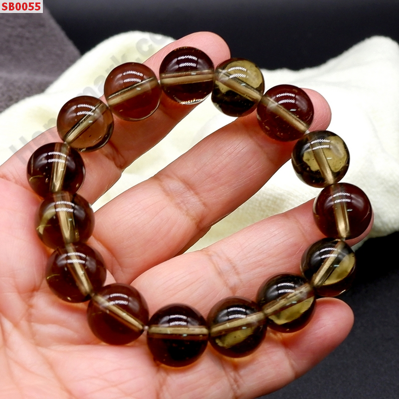 SB0055 สร้อยข้อมือสโม้คกี้ควอตซ์ ขนาด14 มม. ราคา 399 บาท http://ww2.hengmark.com/view_product/SB0055.htm