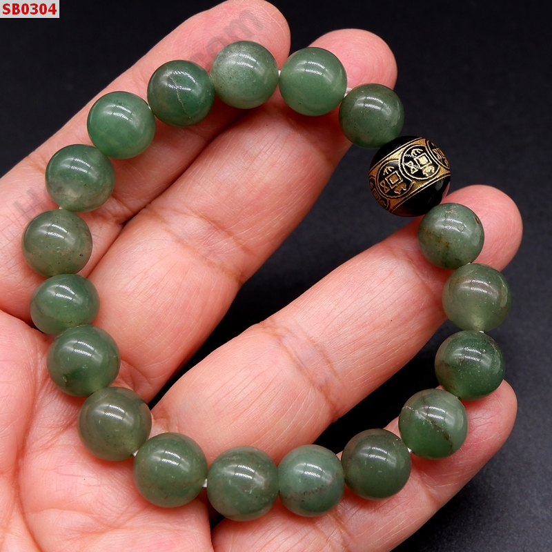 SB0304 สร้อยข้อมือหยกเขียว+หินลายเหรียญจีน ราคา 299 บาท http://ww2.hengmark.com/view_product/SB0304.htm