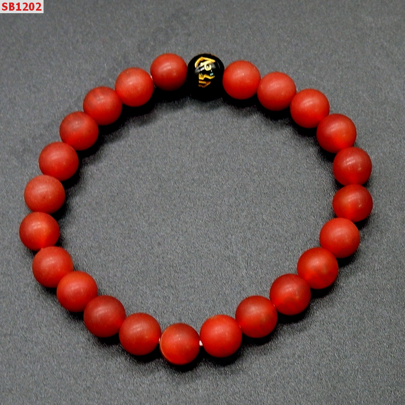 SB1202 สร้อยข้อมือหินคาร์เนเลียนขัดด้าน ราคา 229 บาท http://ww2.hengmark.com/view_product/SB1202.htm