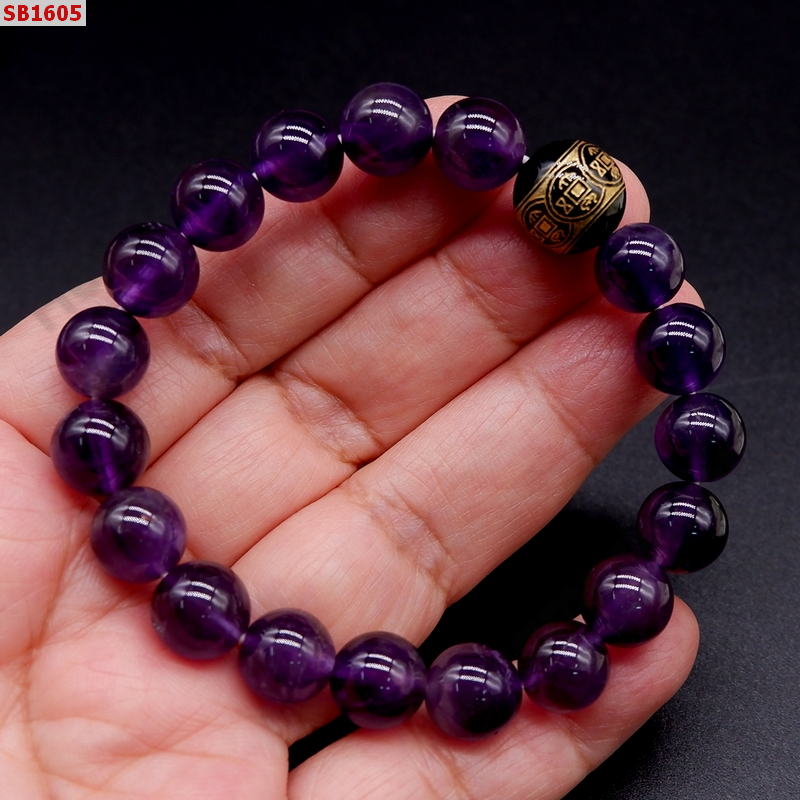 SB1605 สร้อยข้อมืออเมทิสต์A+หินลายเหรียญจีน ราคา 369 บาท http://ww2.hengmark.com/view_product/SB1605.htm