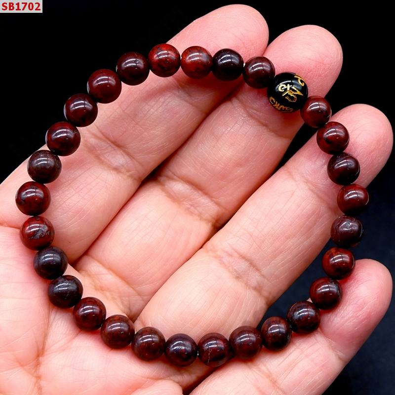 SB1702 สร้อยข้อมือหินเรดแจ๊สเปอร์ +คาถาทิเบต ราคา 229 บาท http://ww2.hengmark.com/view_product/SB1702.htm