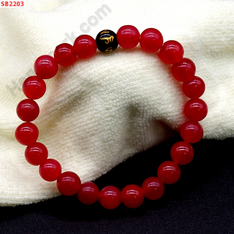 SB2203 สร้อยช้อมือทับทิม+คาถาทิเบต ราคา 229 บาท http://ww2.hengmark.com/view_product/SB2203.htm