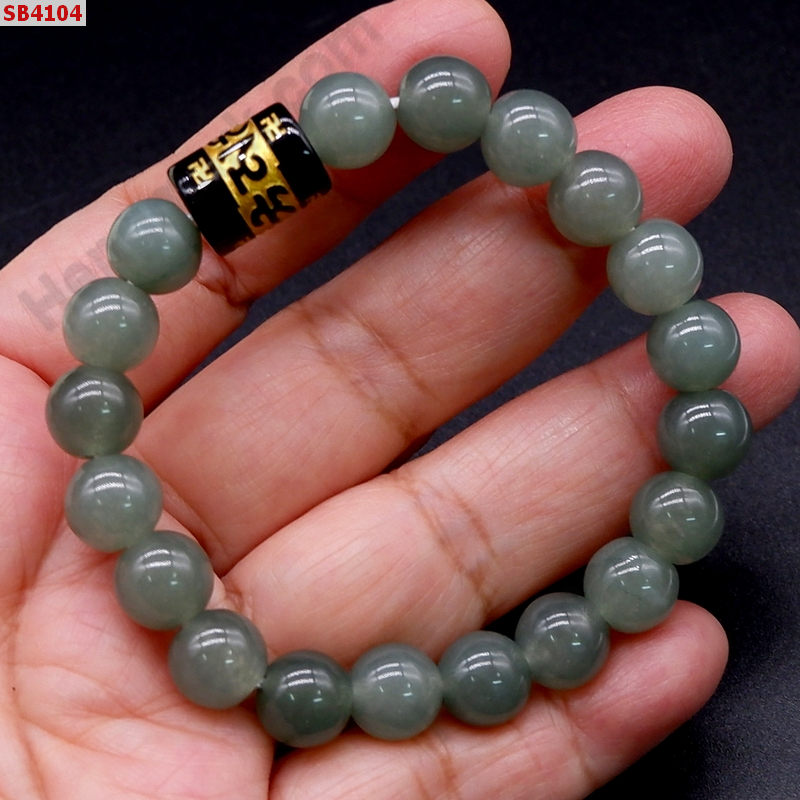 SB4104 สร้อยช้อมือหยกเขียวเทา+คาถาทิเบต ราคา 299 บาท http://ww2.hengmark.com/view_product/SB4104.htm